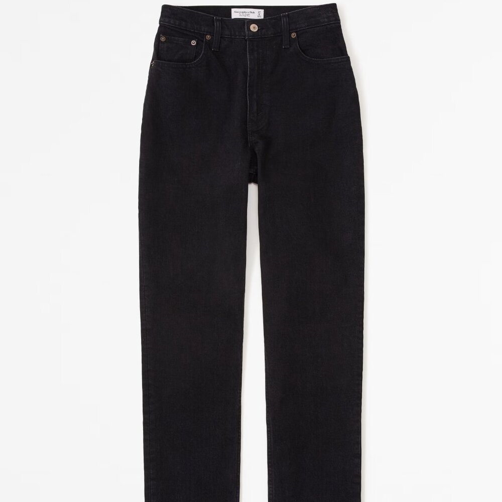 Abercrombie & Fitch Curve Love Ultra High Rise 90s Straight Jean size 30